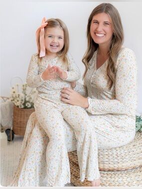 LOVE & GROW Bamboo Floral Comfort Set - 6Y